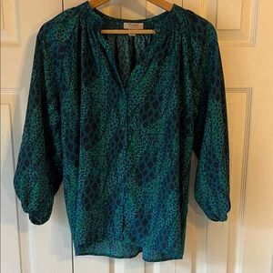 Tucker Women's Teal and Navy Blouse